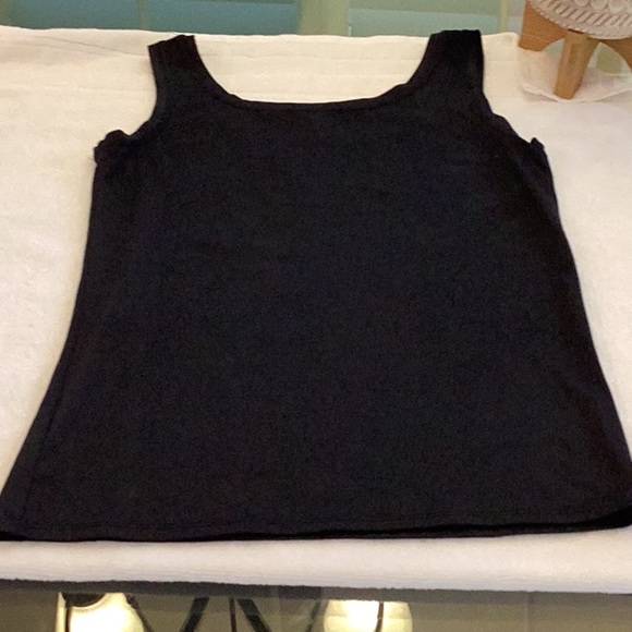 Alfani Black Tank Top sz M Ultrasoft super cute Modest NWOT Loungewear Cami - Picture 9 of 12